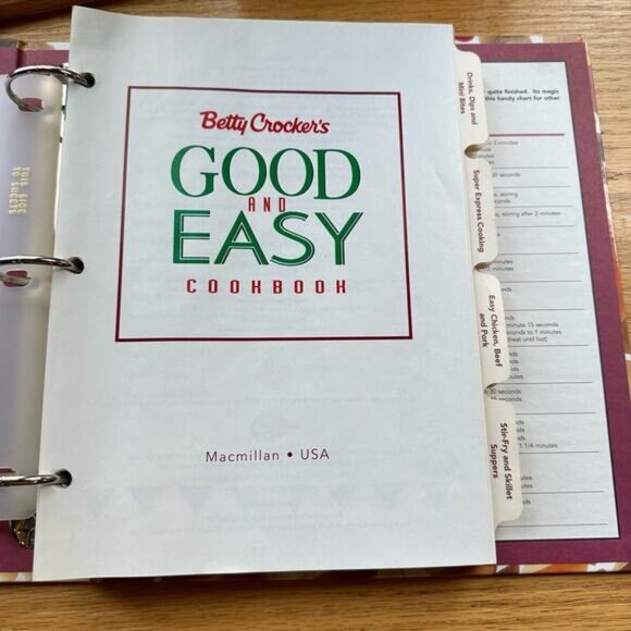 Betty Crockers Good & Easy Cookbook Ring-Bound - Picture 6 of 8